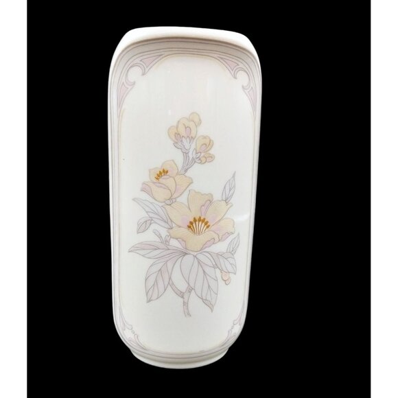 Kaiser Chantal Bud Vase Porcelain Flowers West Germany Vintage K Nossek 6" AK - Picture 3 of 16